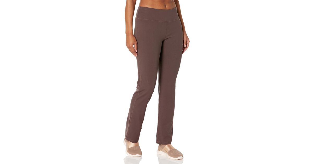 Jockey Interlock Yoga Pant in Brown Lyst