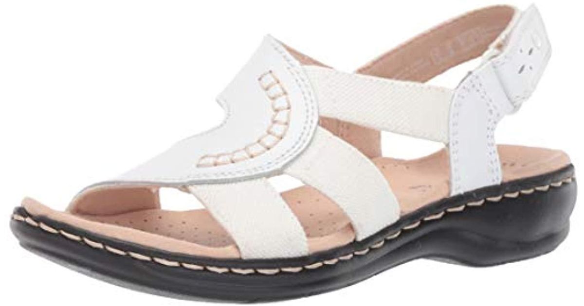 clarks leisa white sandals