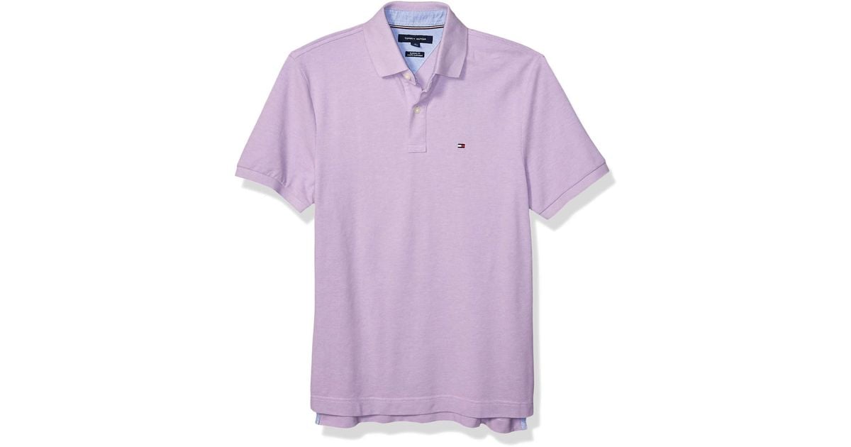 Tommy Hilfiger Regular Short Sleeve Cotton Pique Polo Shirt In Classic ...