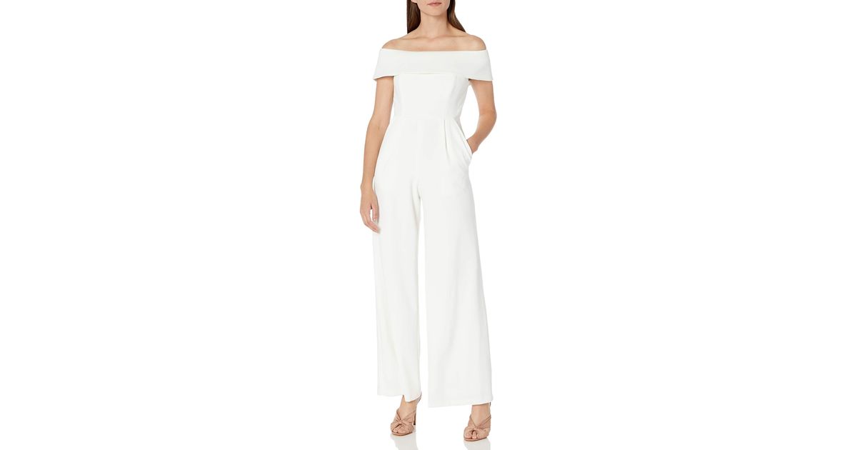 calvin klein white jumpsuit