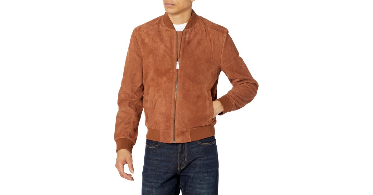 cole haan suede jacket