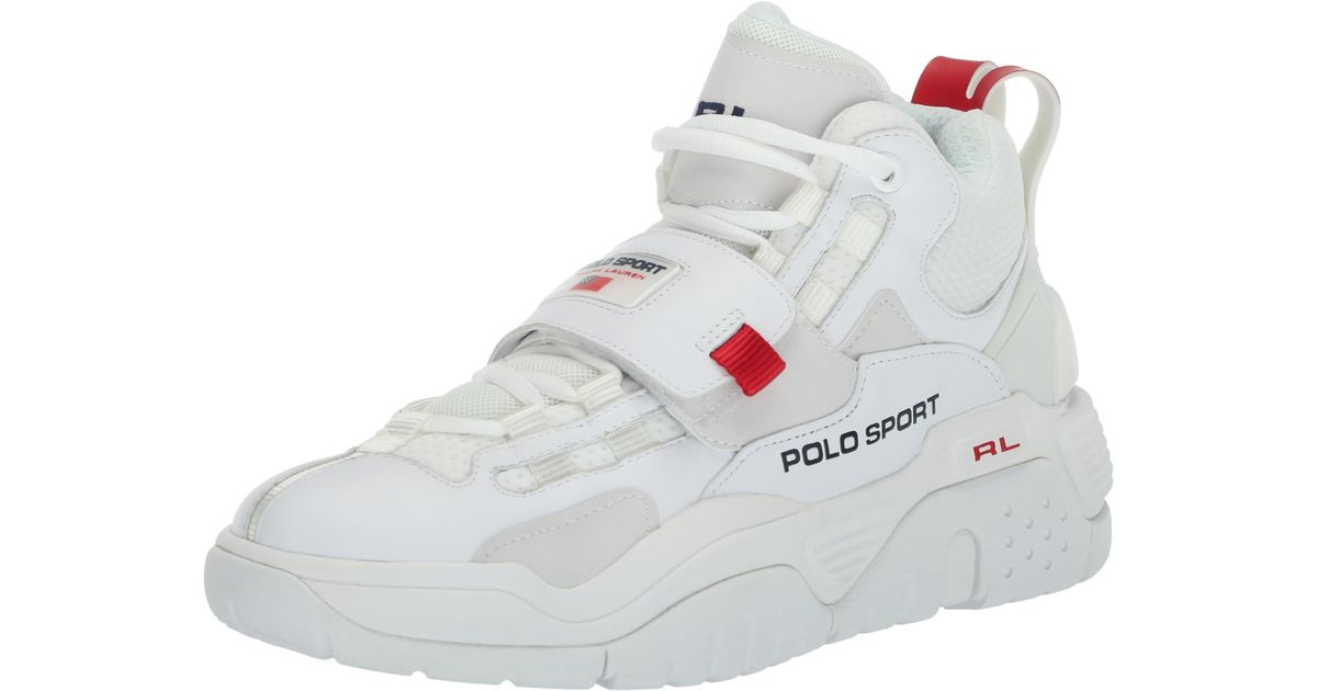 Polo Ralph Lauren Leather/textile-ps100-sk-htl in White for Men | Lyst
