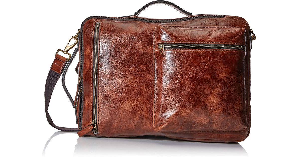 Fossil Buckner Backpack in Brown for Men | Lyst