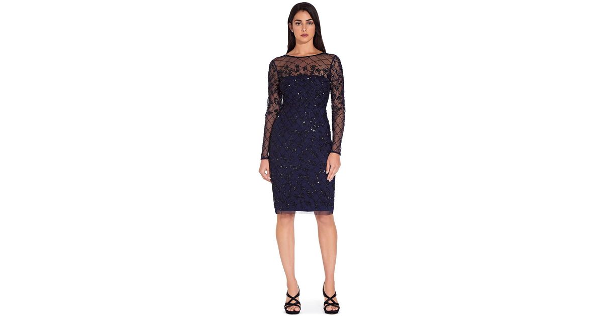 Fully Beaded Sheath Dress 