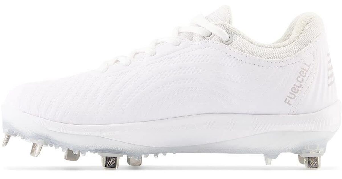 New Balance Fuelcell Fuse V4 Metal Softball Shoe in White | Lyst