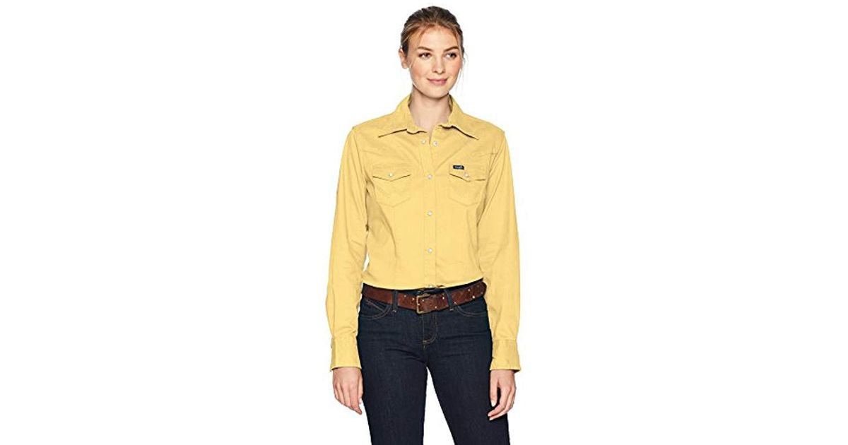 Wrangler Denim Long Sleeve Western Snap 