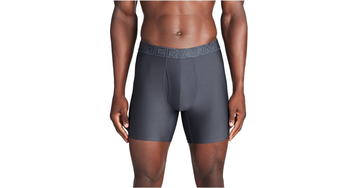 Under Armour Tech Mesh 6-inch Boxerjock 2-pack in Blue for Men | Lyst