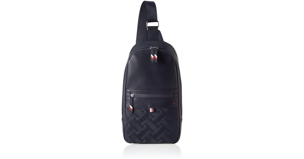 Tommy Hilfiger Leo Sling Backpack in Black for Men Lyst