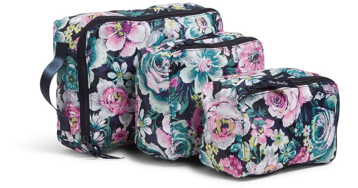 Vera Bradley Packable Packing Cube Set in Blue Lyst