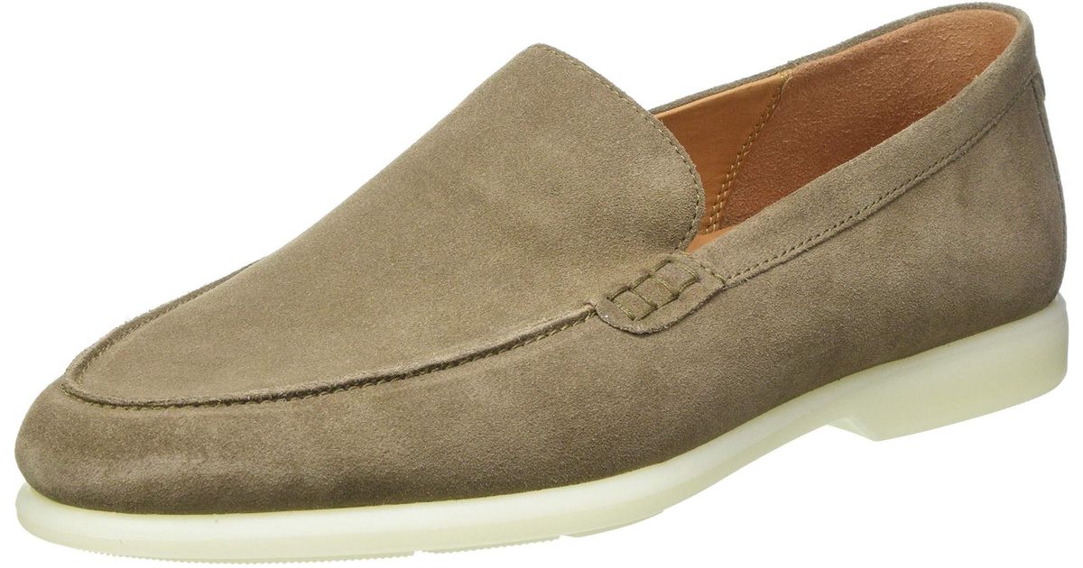 ecco suede loafers