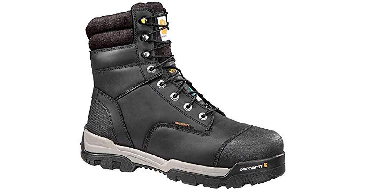 Carhartt Leather Csa 8-inch Ground Force Wtrprf Insulated Work Boot Comp Safety Toe Cmr8959