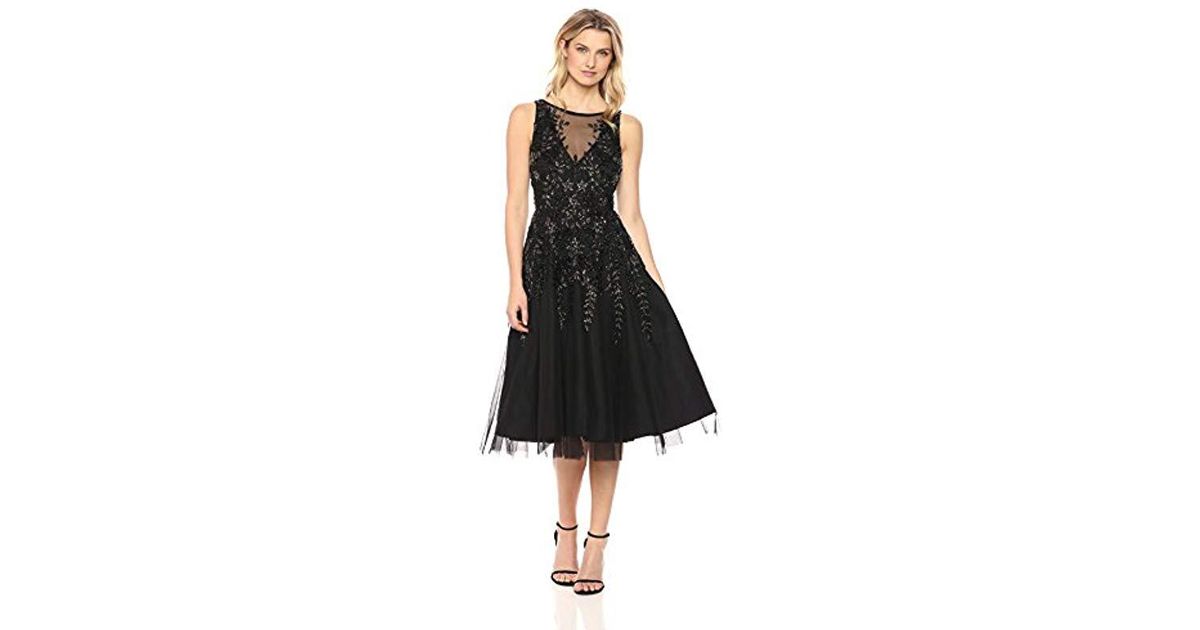 Beaded Tea Length Dress