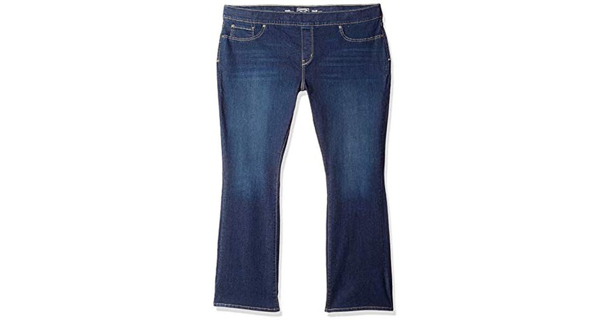 levis signature pull on bootcut jeans