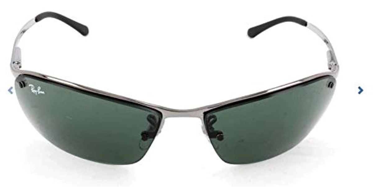 Ray-Ban Rb3179 Rectangular Metal Sunglasses for Men - Lyst