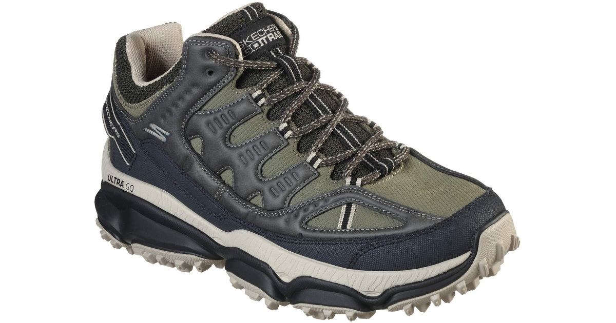 Skechers Performance Trail And Hiking Shoe in Olive/Black (Black) for