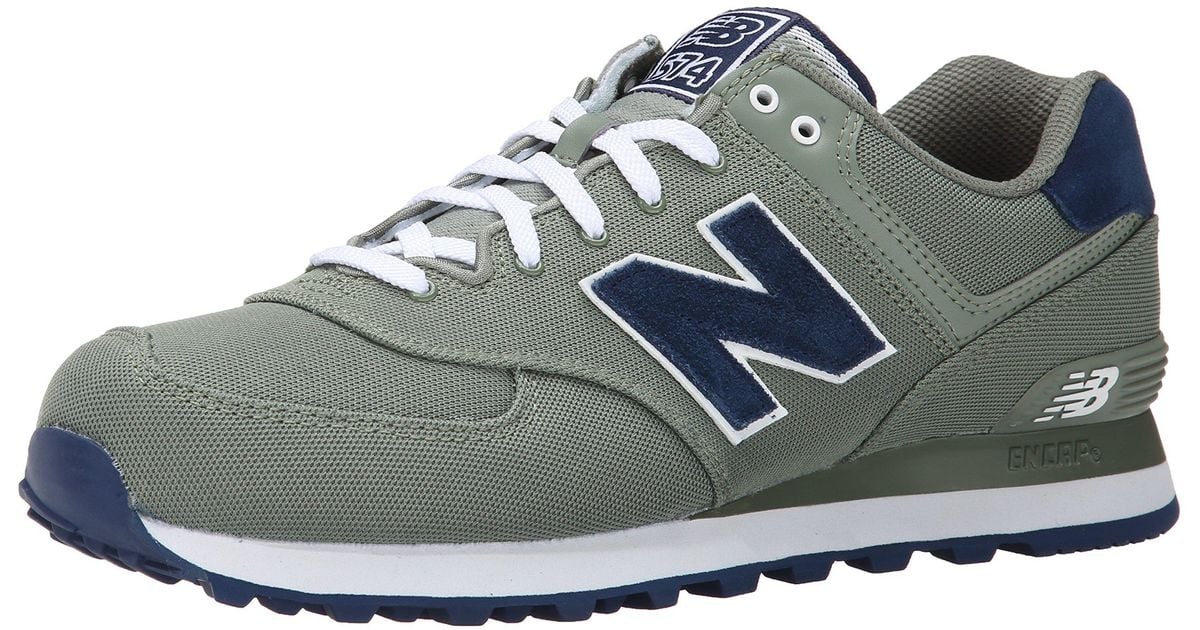 New Balance Rubber 574 V1 Polo Sneaker in Dark Green (Black) for Men | Lyst