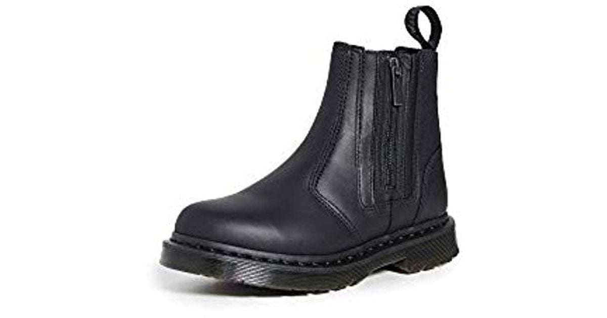 Dr Martens 2976 Alyson W Zips Snow Boot In Black Lyst - Dr Martens 2976 Alyson Black Leather Snowgrip Flat Chelsea Boots Dr Martens 2976 Alyson W Zips Snow Boot In Black Lyst - Dr Martens 2976 Alyson Black Leather Snowgrip Flat Chelsea Boots