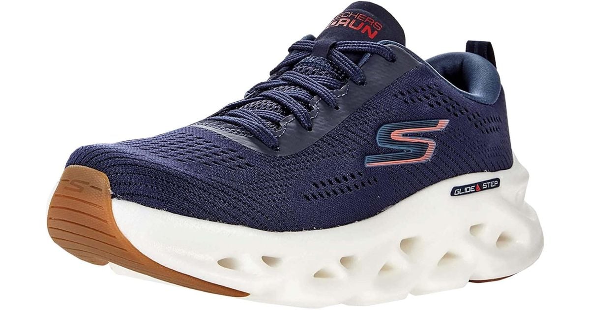Skechers Gorun Glide-step Swirl Tech-max Cushioning Athletic Workout Running Shoes Blue for Men |