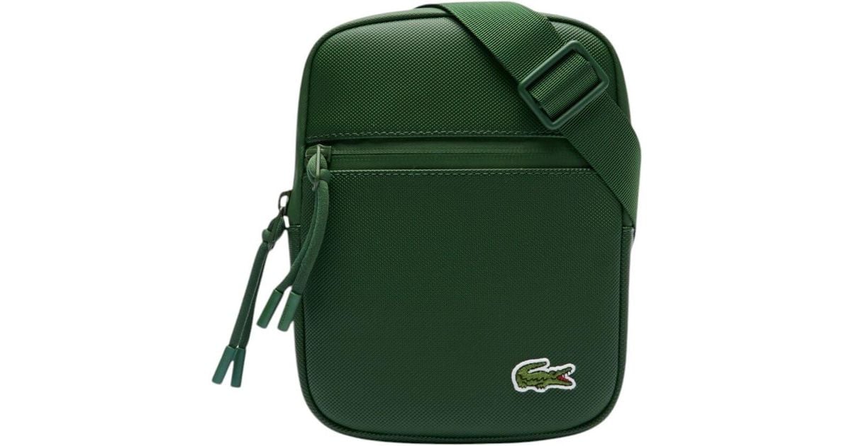 Lacoste S Lcst Small Flat Crossbody Bag in Green for Men Lyst