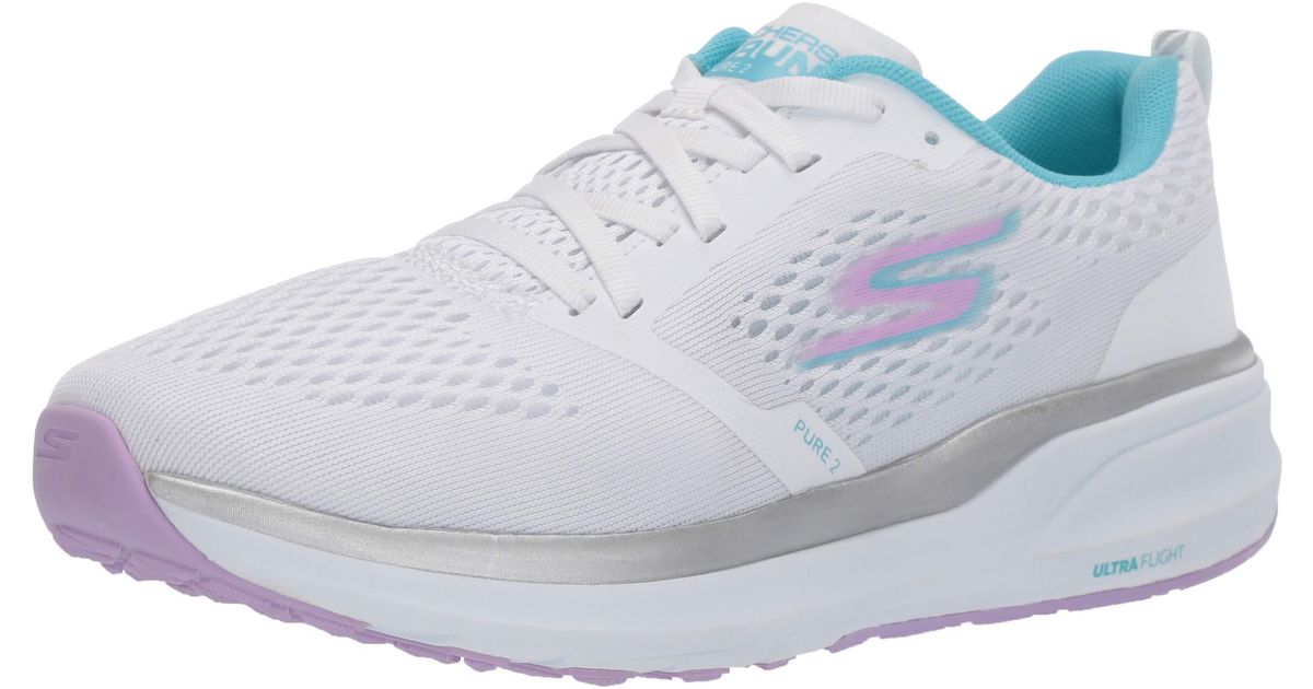skechers white pink