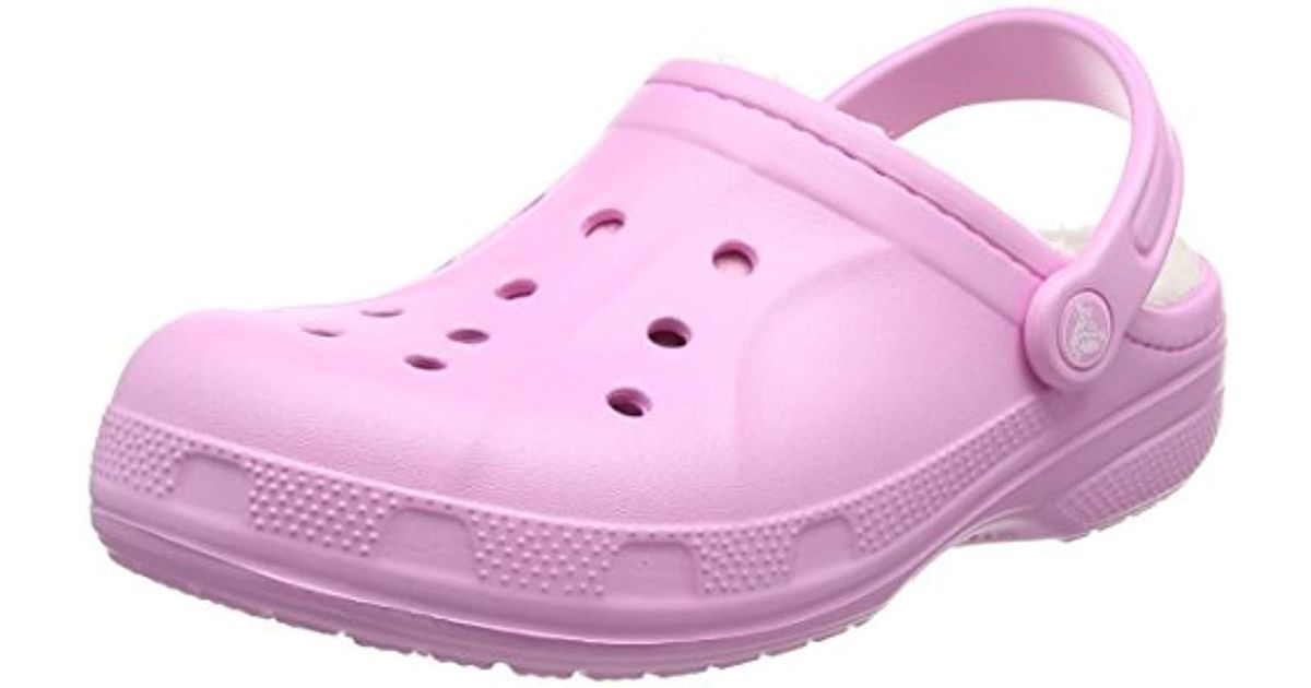 pink winter crocs