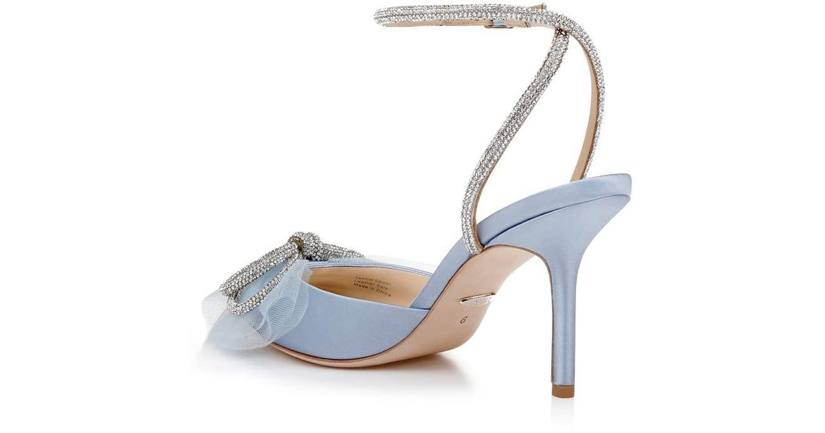 badgley mischka silver pumps