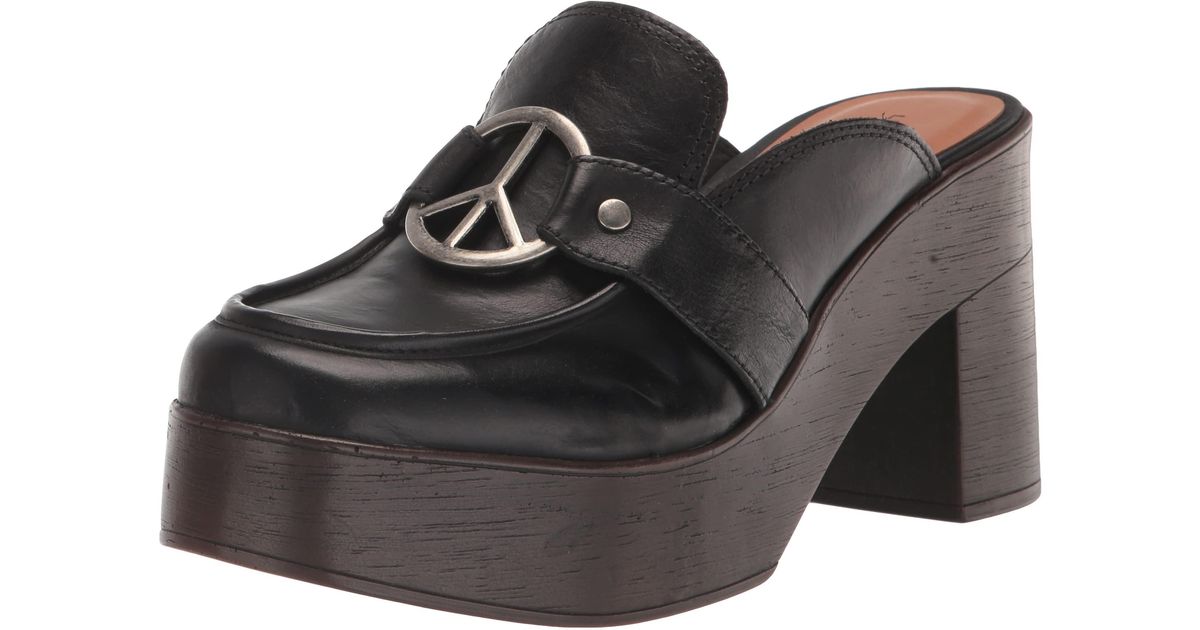 Lucky Brand Aleah Platform Clog in Black | Lyst