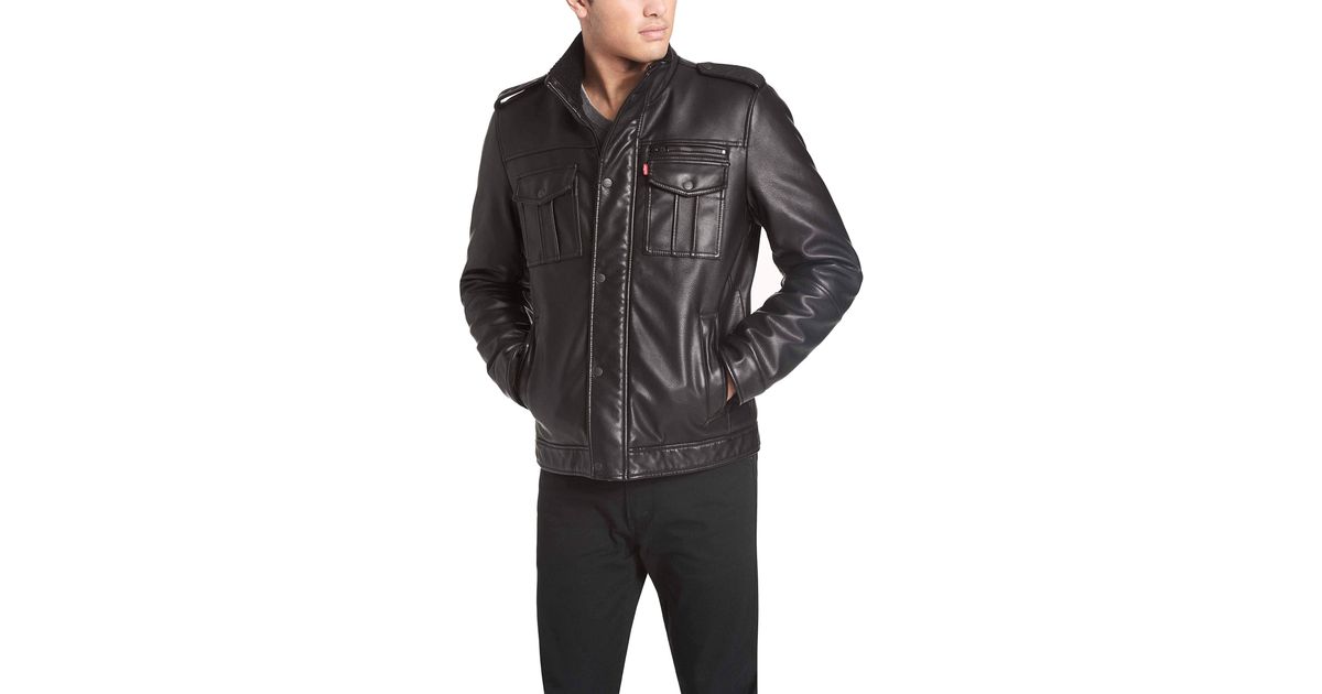 levis leather sherpa jacket
