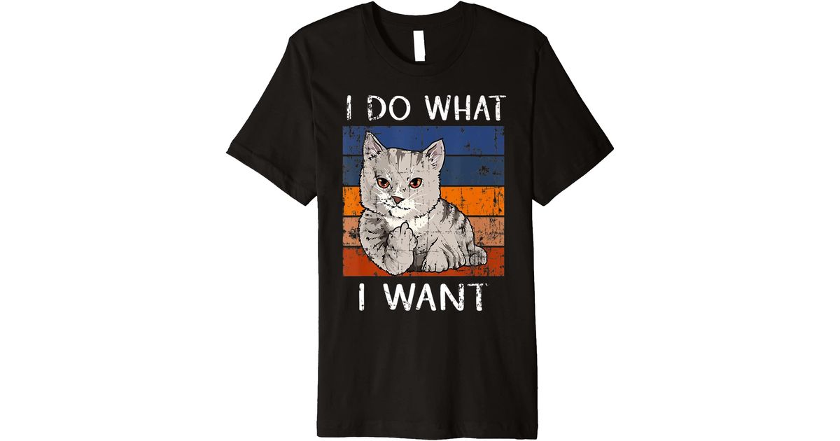 Caterpillar Funnycat Flipping Off Middle Finger Ido What Premium T