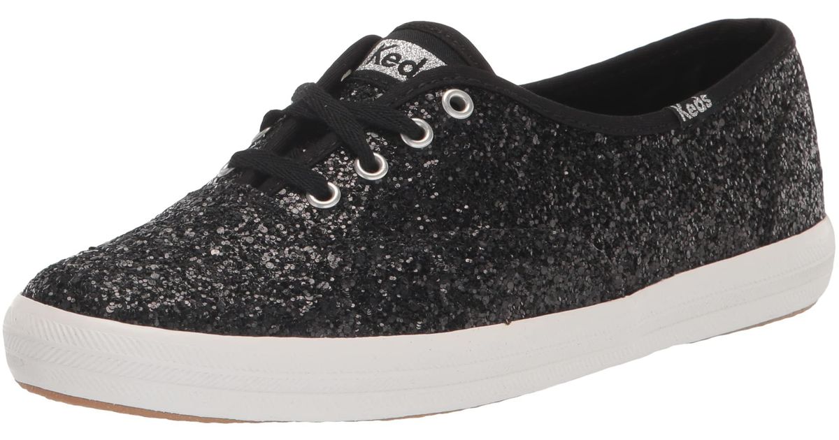 Keds Champion Glitter Sneaker in Black Lyst