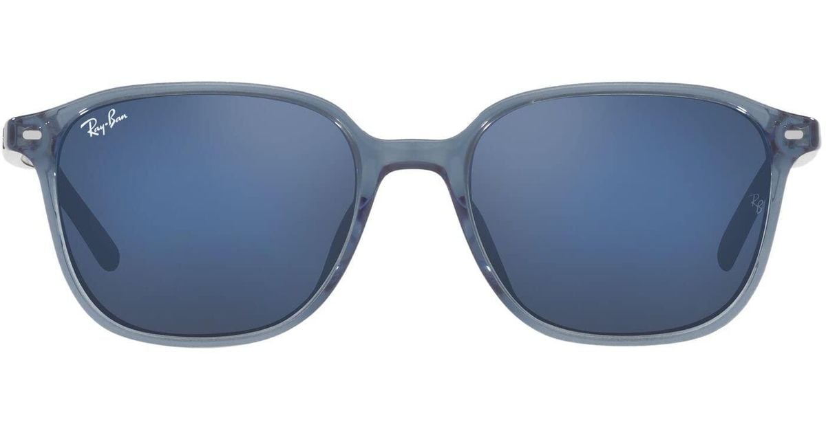 RayBan Rb2193 Leonard Square Sunglasses in Blue Lyst