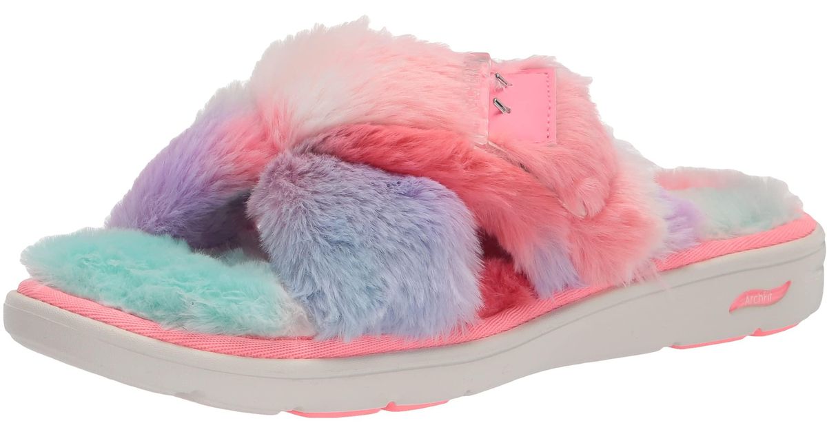 Skechers Performance Arch Fit Loungeexcite Slipper in Pink Save 8