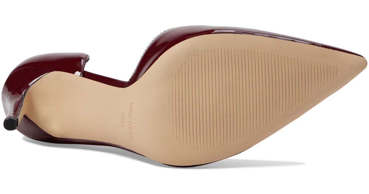 Nine west burgundy clearance heels
