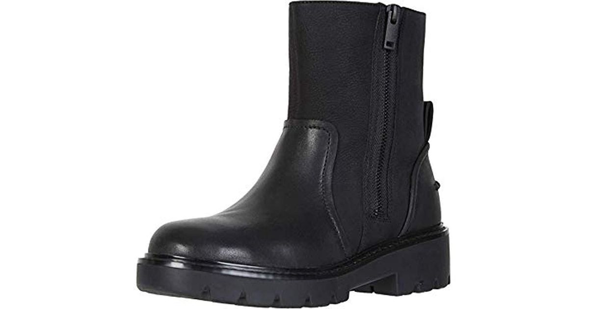 UGG Leather Polk Combat Boot in Black - Lyst