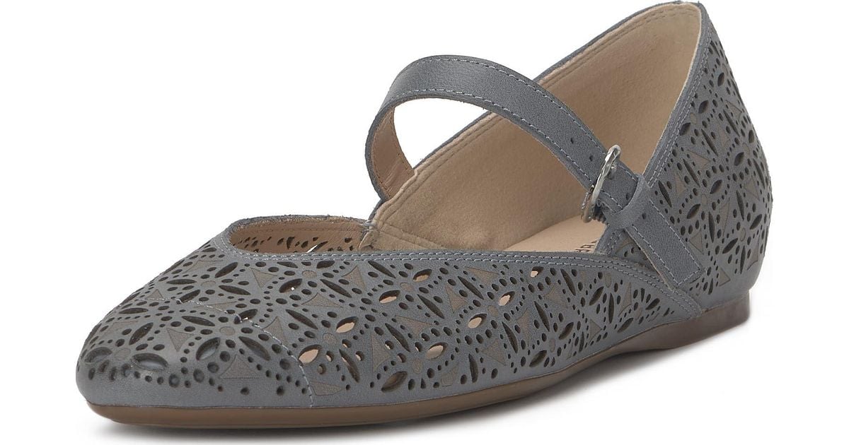 Lucky Brand Cyrena Mary Jane Flat in Black | Lyst