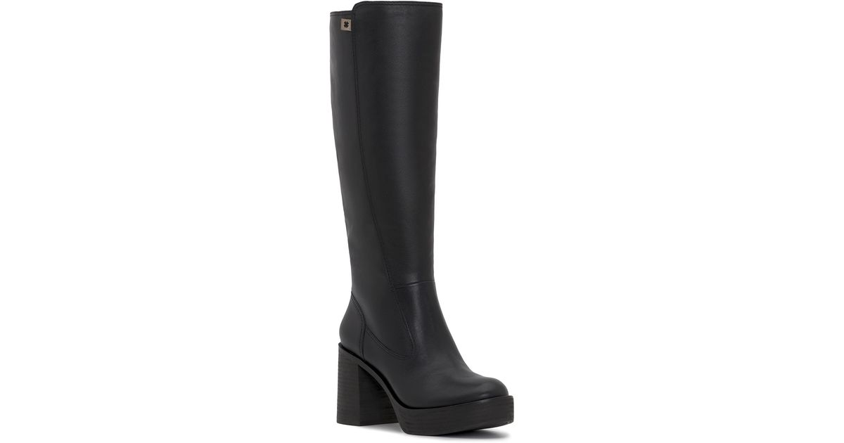 odillie knee high platform boot