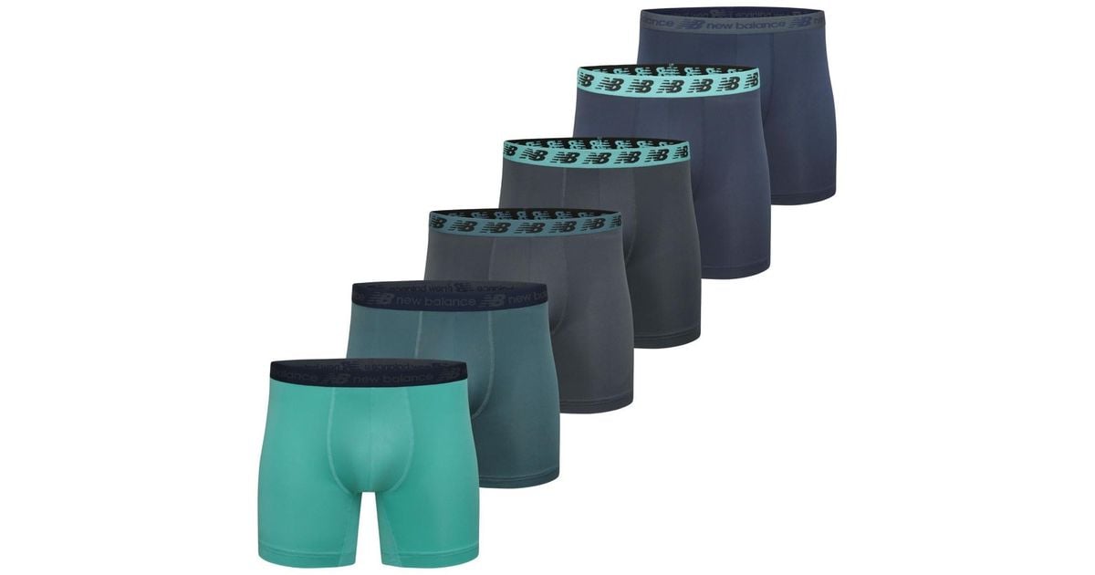 New Balance Premium Performance Boxer Briefs in Blue for Men