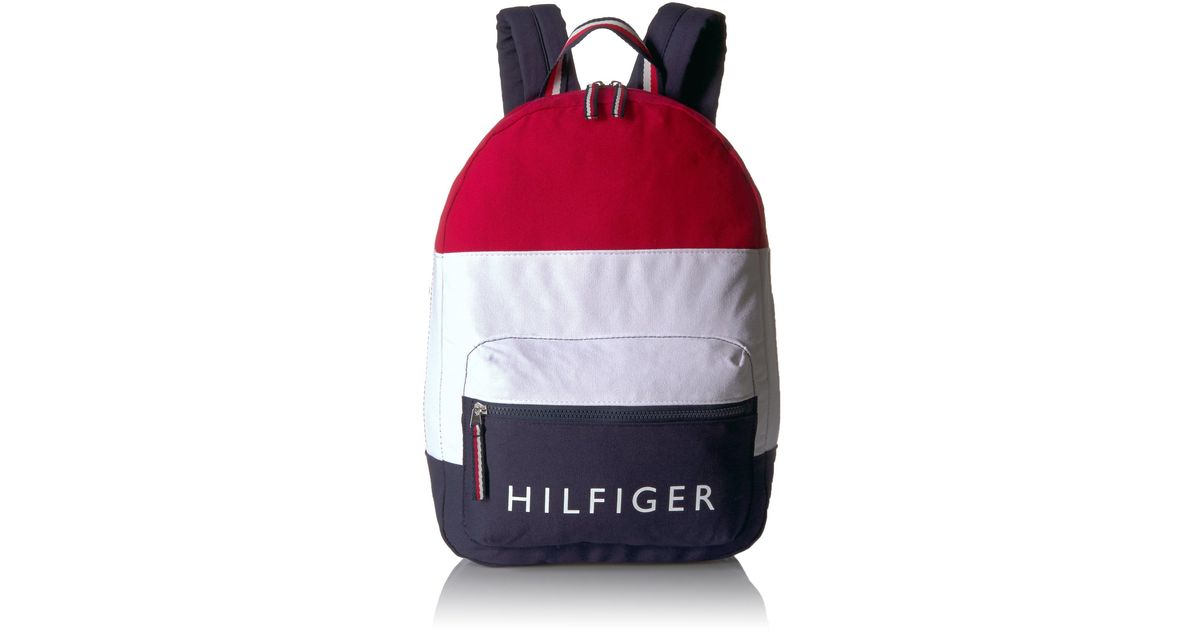 tommy hilfiger colorblock backpack