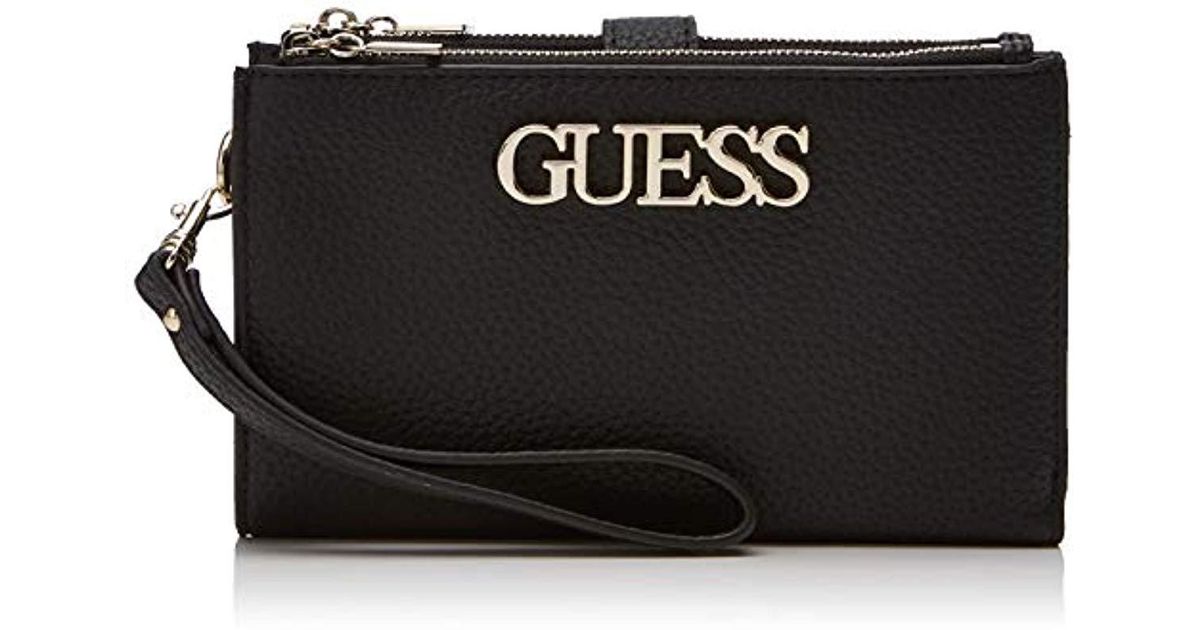 Guess Uptown Chic Double Zip Organizer Wallet in Black Lyst