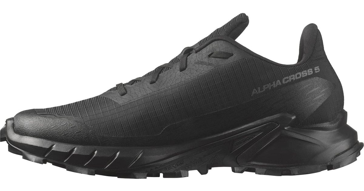 Salomon Alphacross 5 Hiking Shoe in Black for Men Lyst