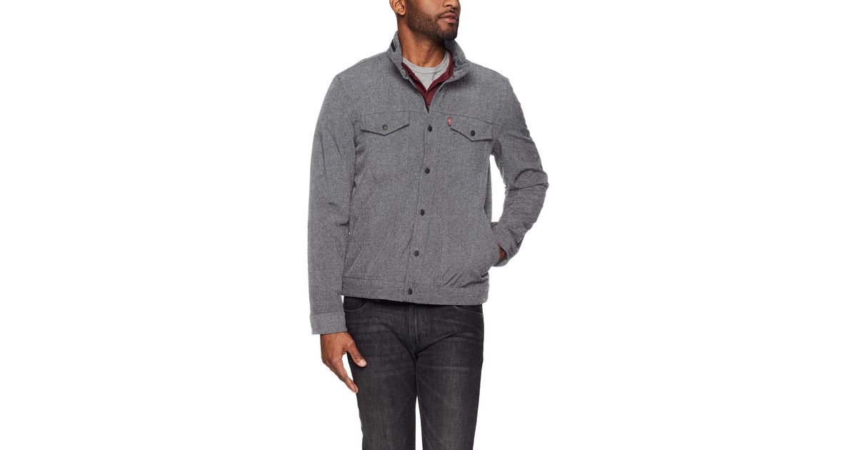 Stand Collar Commuter Trucker Jacket 