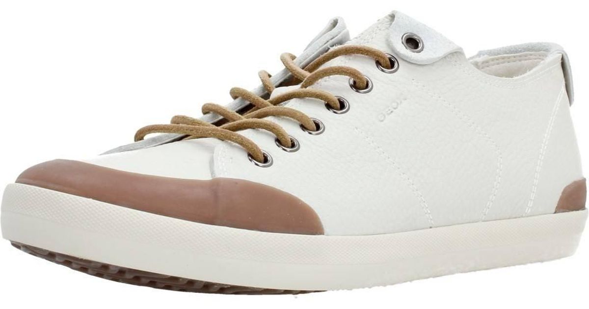 Geox U Smart E Fashion Sneaker in White for Men | Lyst