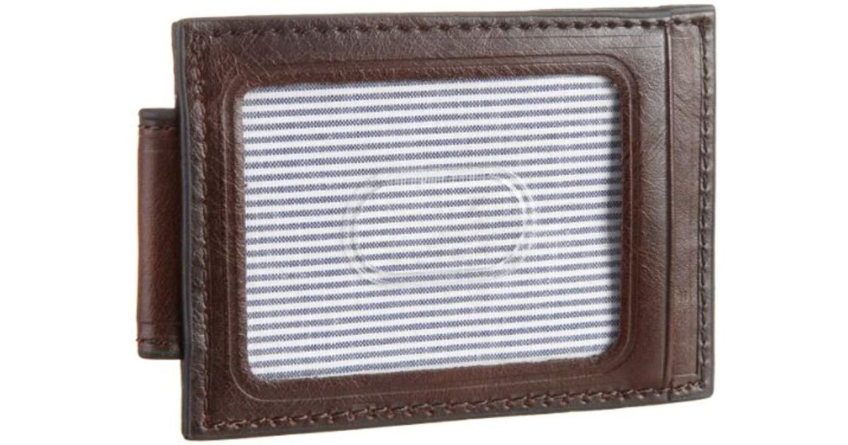 Levi's Leather Money Clip Card Id Case 