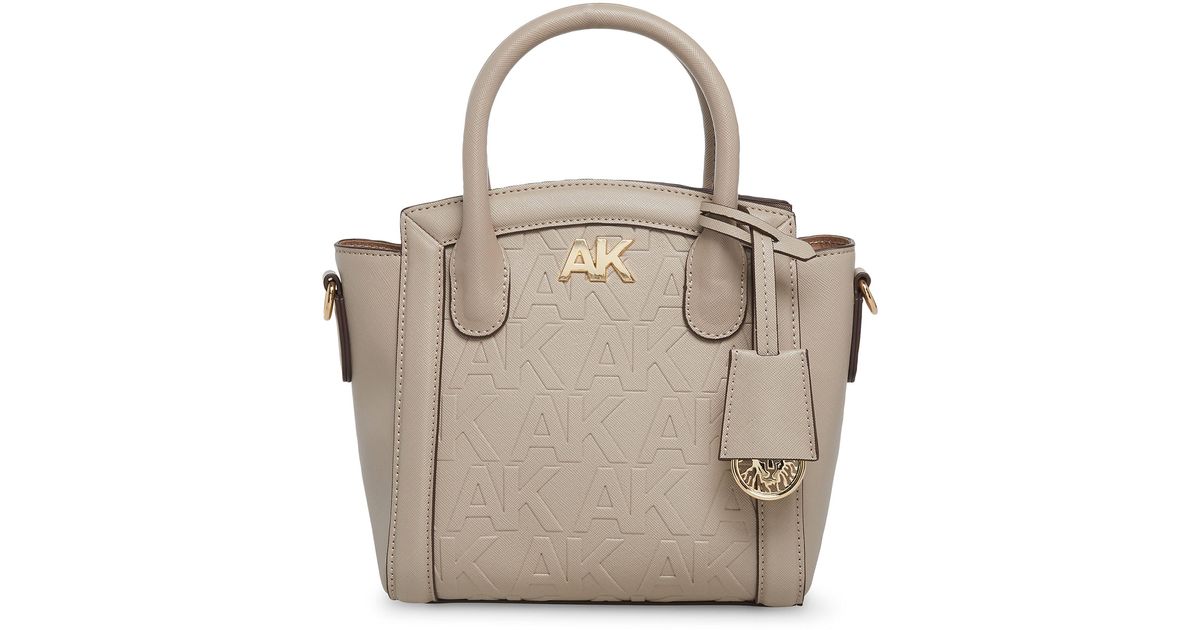 Anne Klein Embossed Top Handle Mini Satchel Lyst