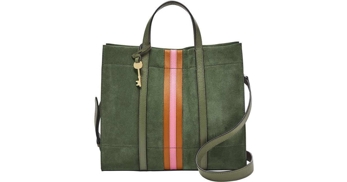 Fossil Carmen Shopper in Green | Lyst