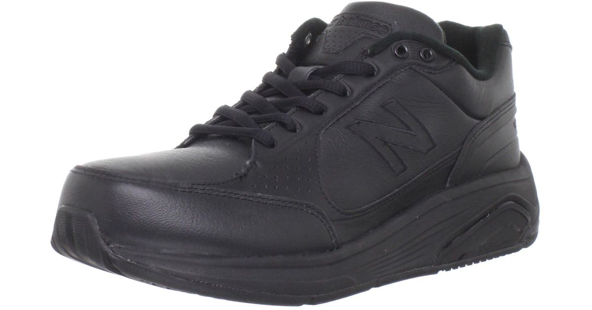New Balance Leather 928 V1 Walking Shoe in Black | Lyst