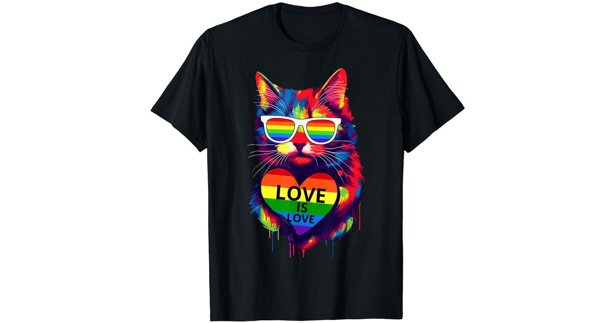 Caterpillar Cat Lgbt Flag Gay Pride Month Transgender Rainbow Lesbian T