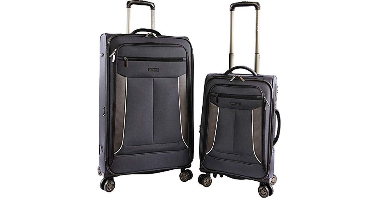 Perry Ellis Luggage Viceroy 2 Piece Set Expandable Suitcase With