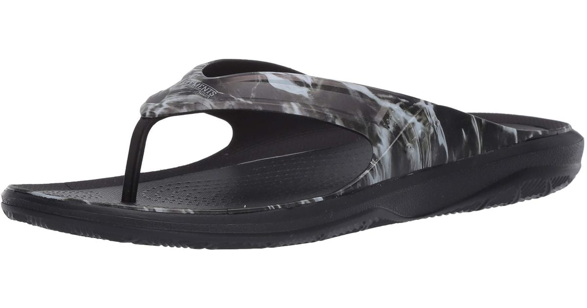 CROC Mens Swiftwater Wave Flip Flop|Casual Summer Sandal|Beach and Shower Shoe