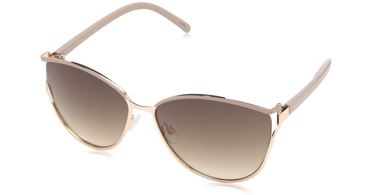 Laundry by Shelli Segal Ld174 Metal Cat Eye Sunglasses With 100 Uv